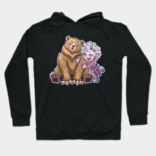 Chibi Astarion and bear - Baldurs Gate 3 Hoodie